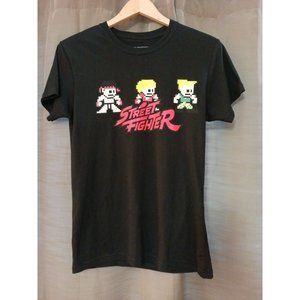 Women's Capcom Street Fighter Gamer Black T-shirt Size Small